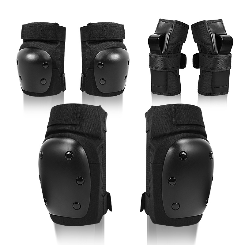 Manufacturer adult skateboard protective gear children's roller skating protective gear skating turtle knee pad thickened six-piece set LOGO can be added