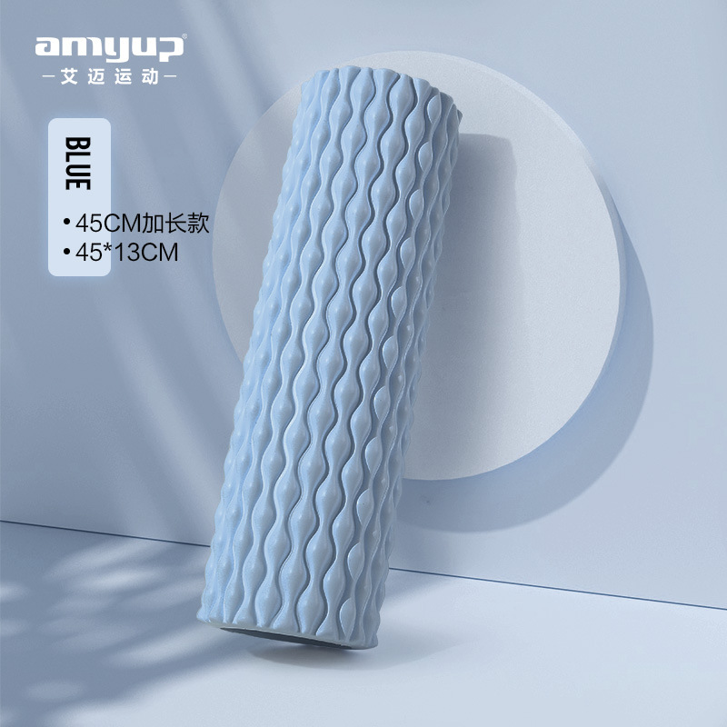 Picture of EVA water drop foam shaft muscle relaxation spike massage stick hollow yoga pillar massage roller
