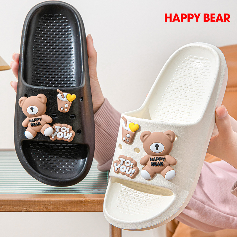 Xinzhili Girl's College Style Summer Sandals and Slippers Can be Wearing for Home Use Non-slip Beach Shoes for Bath in Bathroom