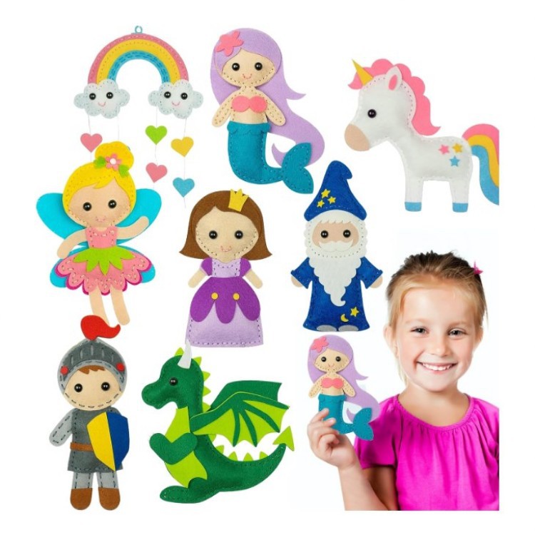 Cross-Border Kidsren's Hand-Sewn Toys DIY Felt Cloth Creative Animal Toys Handmade Educational Toy Set