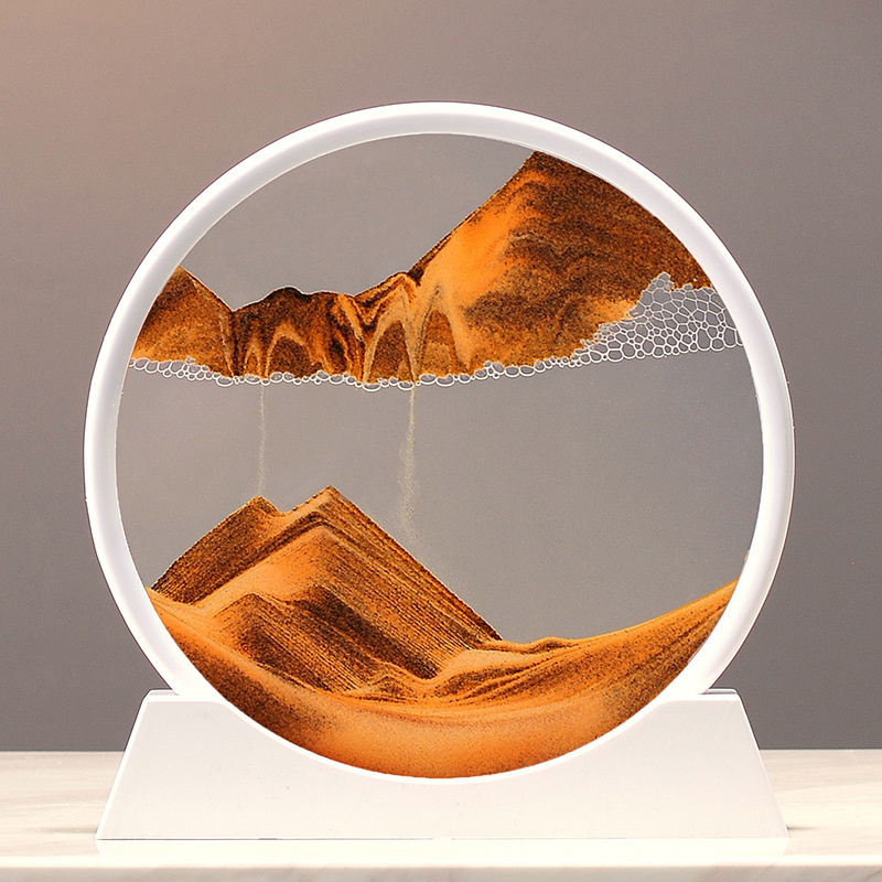 quicksand painting hourglass ornaments living room TV cabinet wine cabinet decorations creative decompression office desktop luxury gift