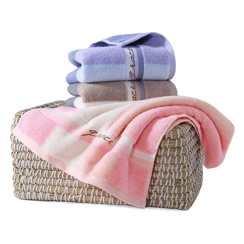 Jieliya Towel Cotton Face Wash Household Face Towel Cotton Thickened Towel Soft Absorbent No Hair Dropping 7200-1
