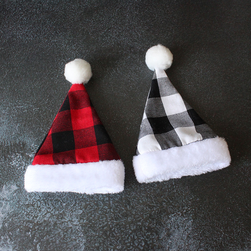 Zhuran pet Christmas hat plush hat party decorative hat Christmas cat dog hat wholesale