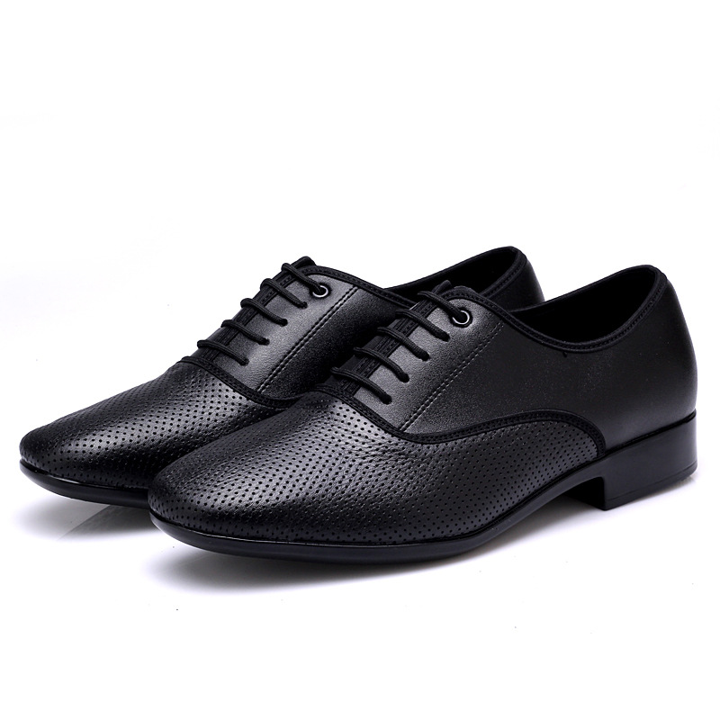 Picture of Dance leather men's modern dance shoes men's dance shoes square dance shoes adult real soft bottom National Standard dance Latin dance