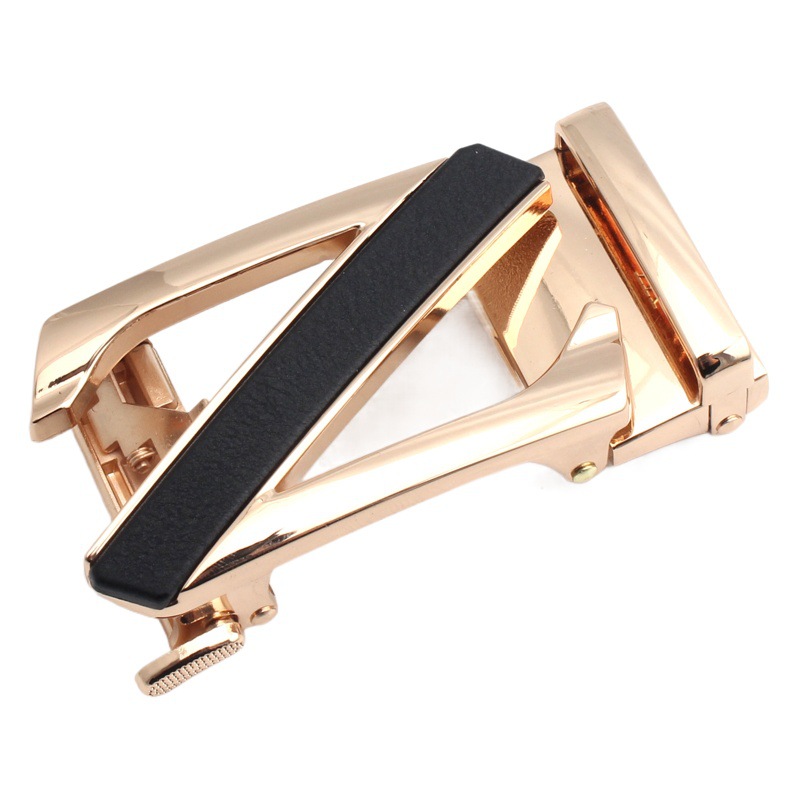 Hongsheng manufacturer men's zinc alloy automatic buckle leather belt head alloy belt buckle hardware belt buckle pants head