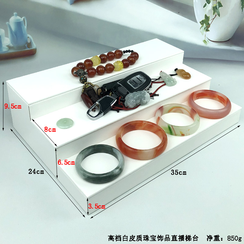 Picture of Multi-layer Trapezoidal Display Stand Stepped Live Ornaments Props Ring Antique Jade Bracelet Storage Rack