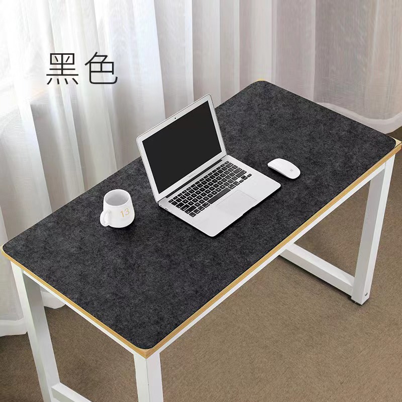 Plastic Felt Anti-Slip Mouse Pad Tableware Coaster Student Computer Desk Pad Dot Plastic Color Felt Wholesale