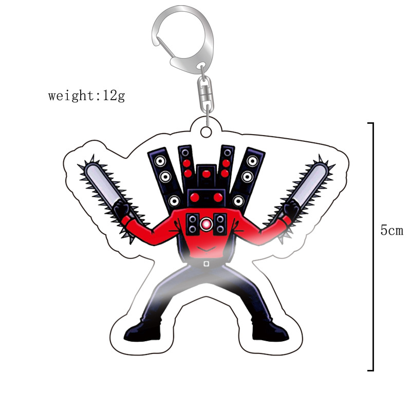 Picture of Cross-border new toilet man keychain skibidi toilet monitor Man TV man creative killer pendant batch
