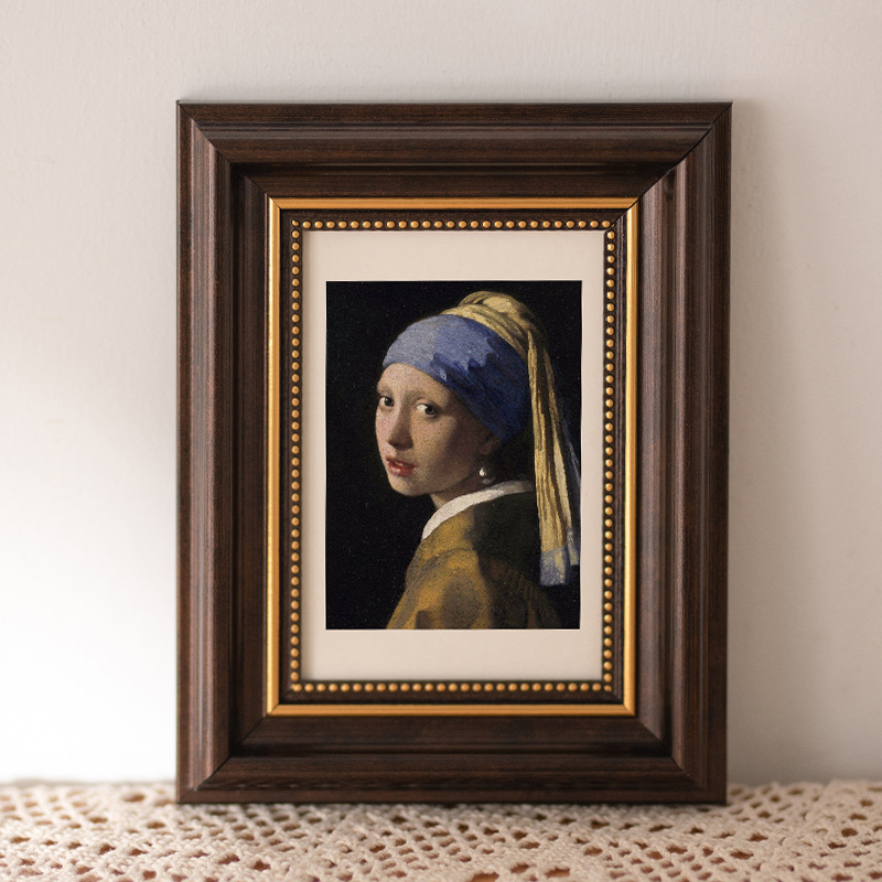 Picture of European retro photo studio wedding photo frame 6 inch table 7 inch 8 inch 10 photo wall a4 simple oil picture frame wholesale