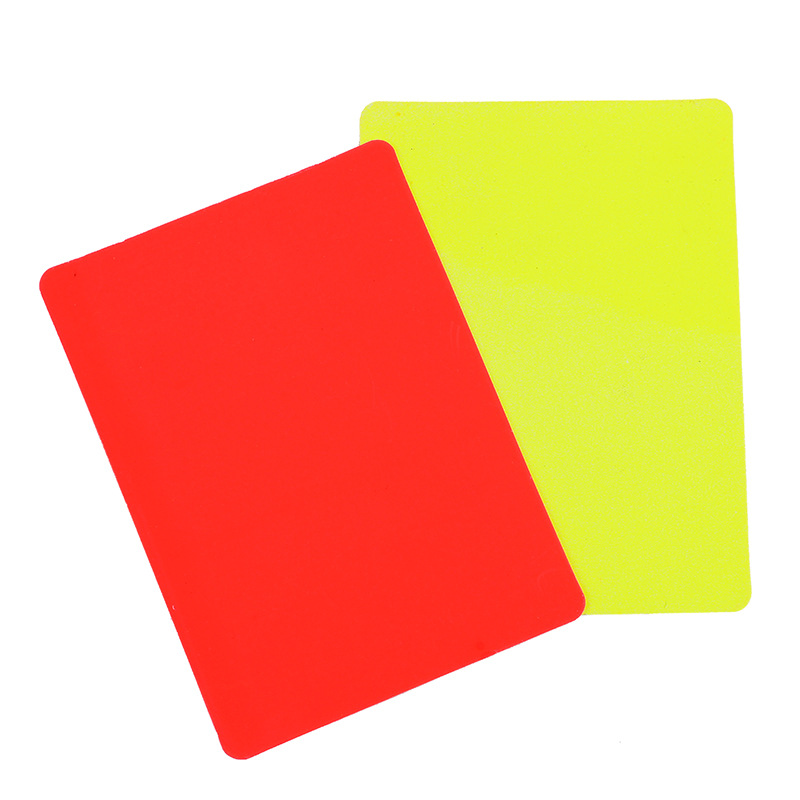 Picture of Wholesale football referee red and yellow card folding red and yellow card referee red and yellow card Football Special Game red and yellow card