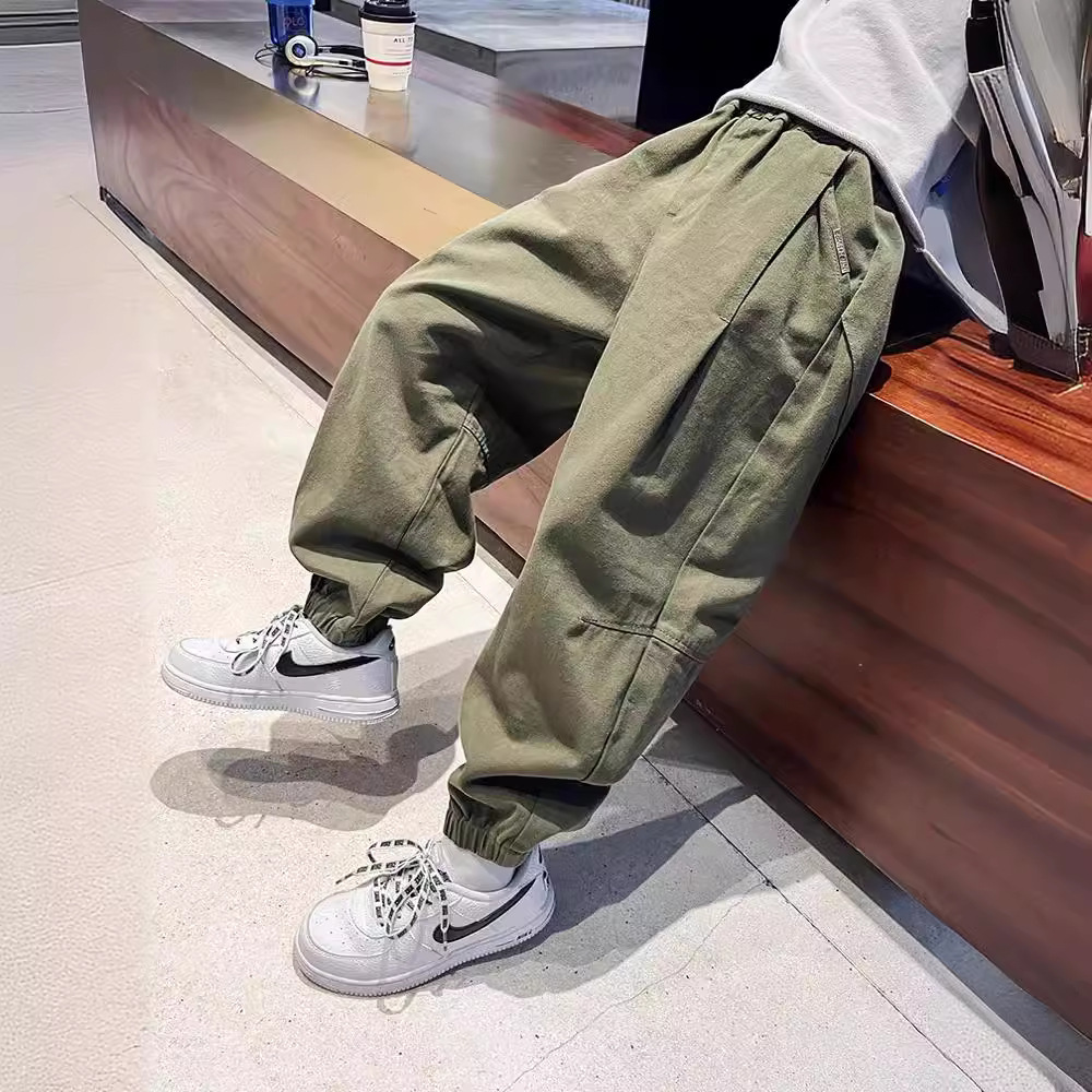 Boys' pants Spring and Autumn 2023 new ruoshuai fried street children's sports trousers big boy boys' overalls autumn clothing
