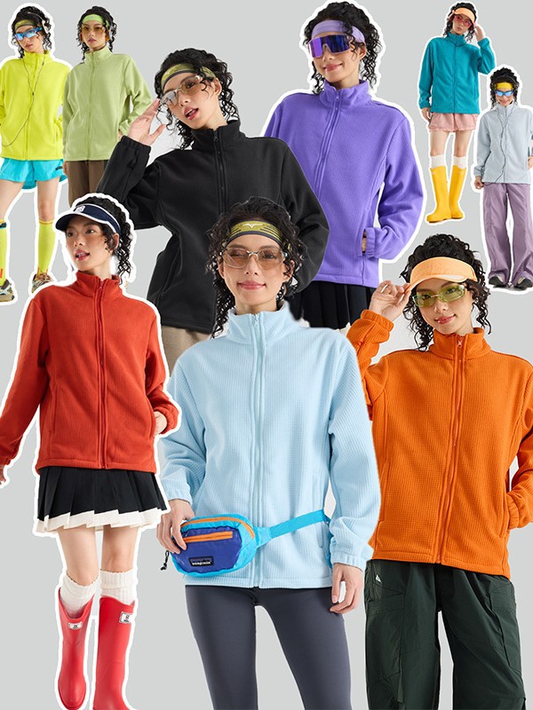 Spring and autumn new fleece jacket for men and women fleece thickened fashion polar fleece jacket jacket liner large size wholesale