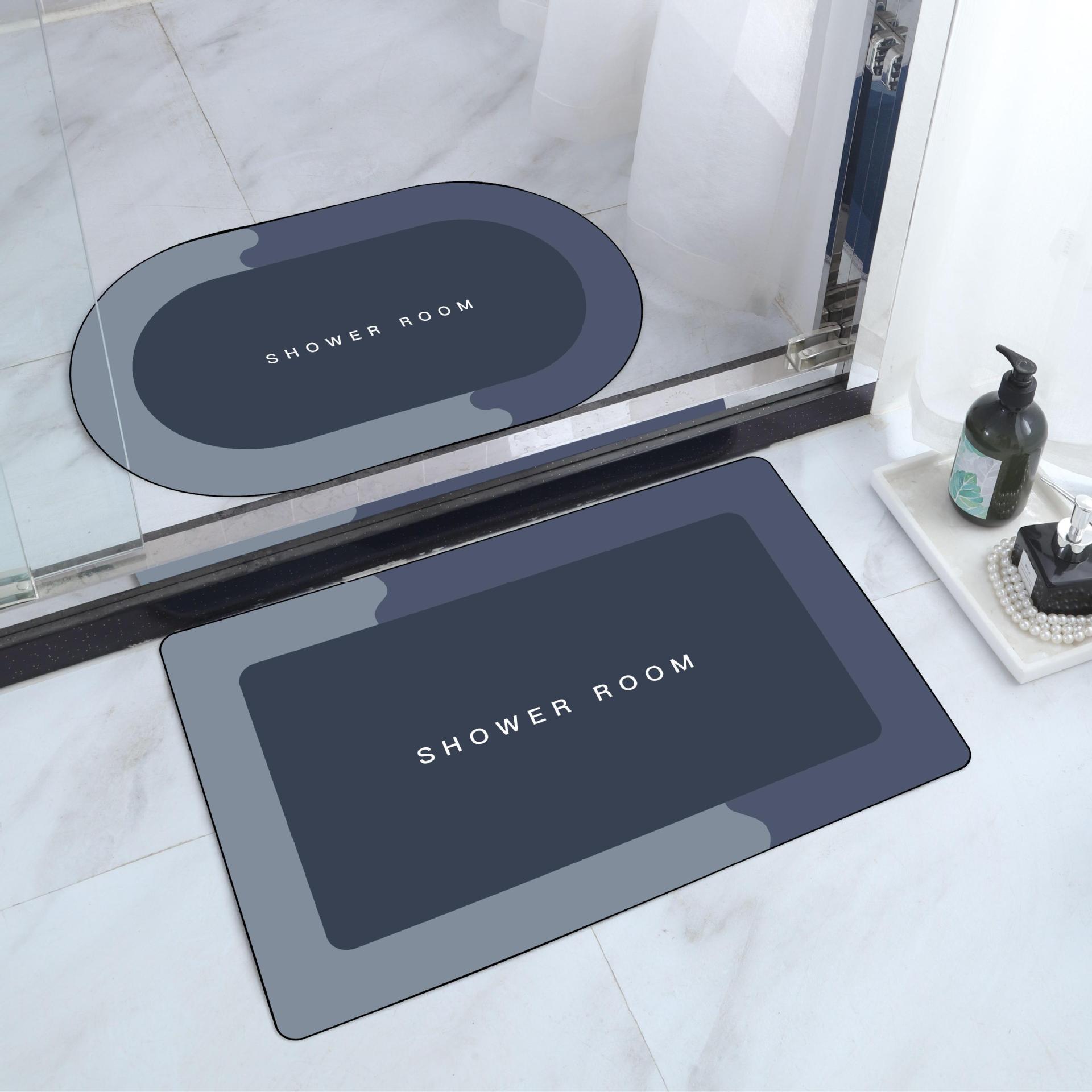 Picture of A generation of hair bathroom non-slip mat entrance entrance absorbent mat cross-border household bathroom printing mat