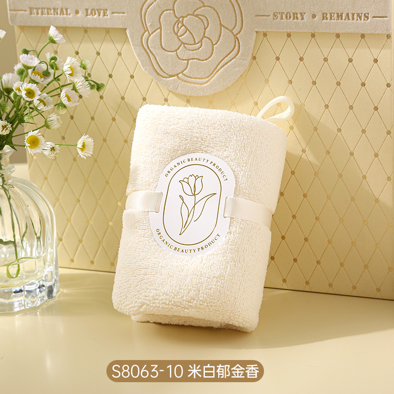 Picture of Hand gift towel can be hung hand gift towel coral fleece absorbent wedding gift wholesale