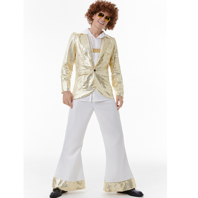 European disco stage play costume men's hip hop stage performance costume