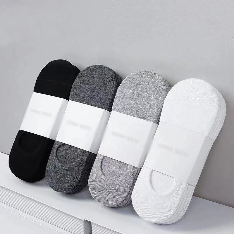 Picture of Socks men's summer solid color black white gray ankle socks unisex low-cut breathable socks low-top socks wholesale