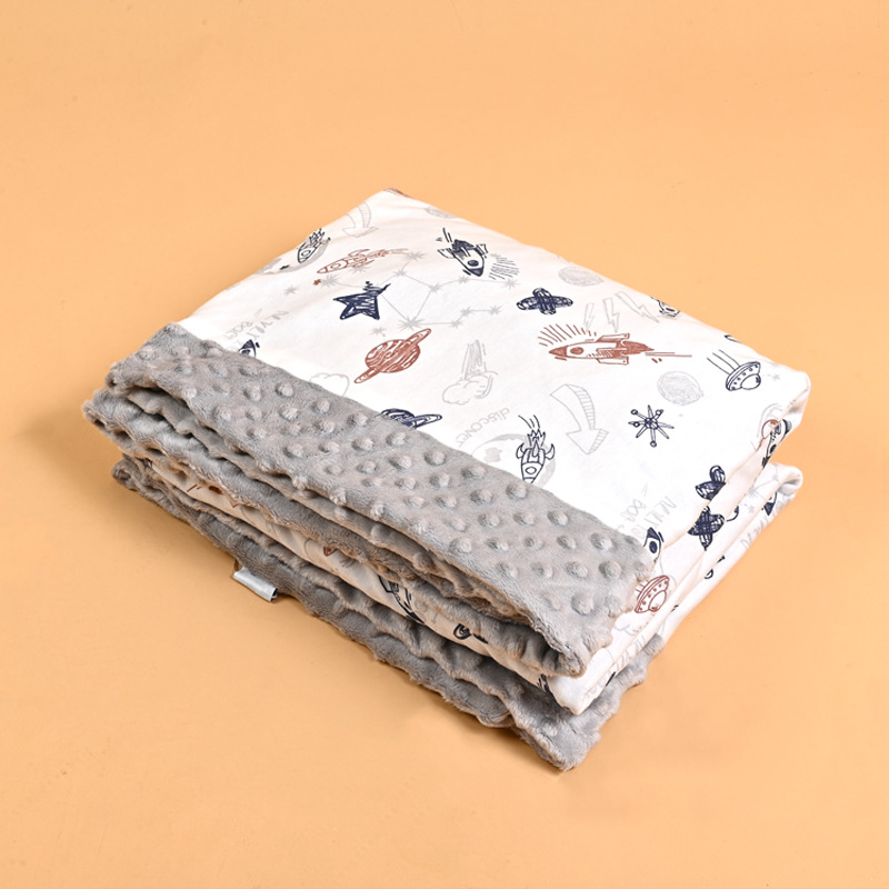 Picture of Beanie Blanket Type a Pure Cotton Infant and Toddler Blanket Kidsren's Beanie Quilt Air Conditioning Nap Blanket Constant Temperature Double-Sided