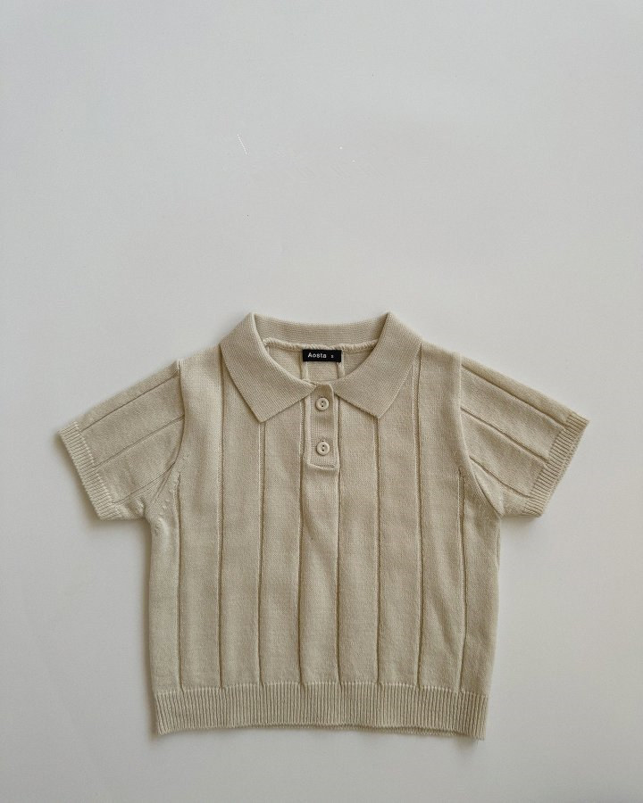 Picture of Ins Korean Style 2025 Spring and Summer Baby Children's Baby Ice Silk Knitted Sweater Thin Summer Top Pants suit