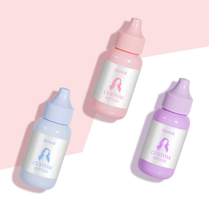 Sanle Cross-border Special Plastic Bottle 15ml30ml60ml Lace Wig Glue Bottle UV Glue Bottle Eyelash Glue Bottle