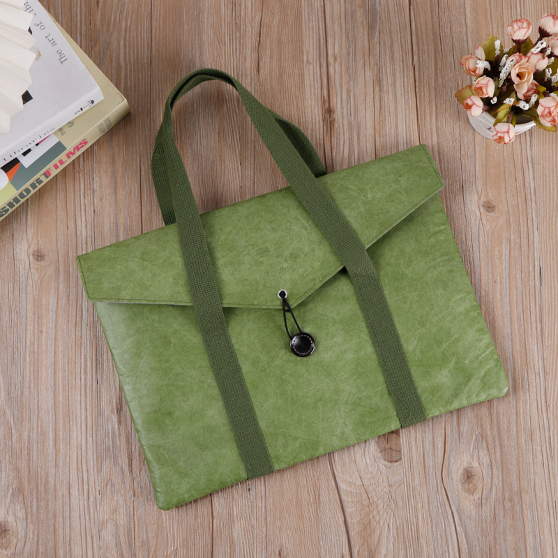 Dupont Paper Handbag Office Computer Bag Apple MacBook Literary Bag Printed Logo 13inch 14inch Lightweight