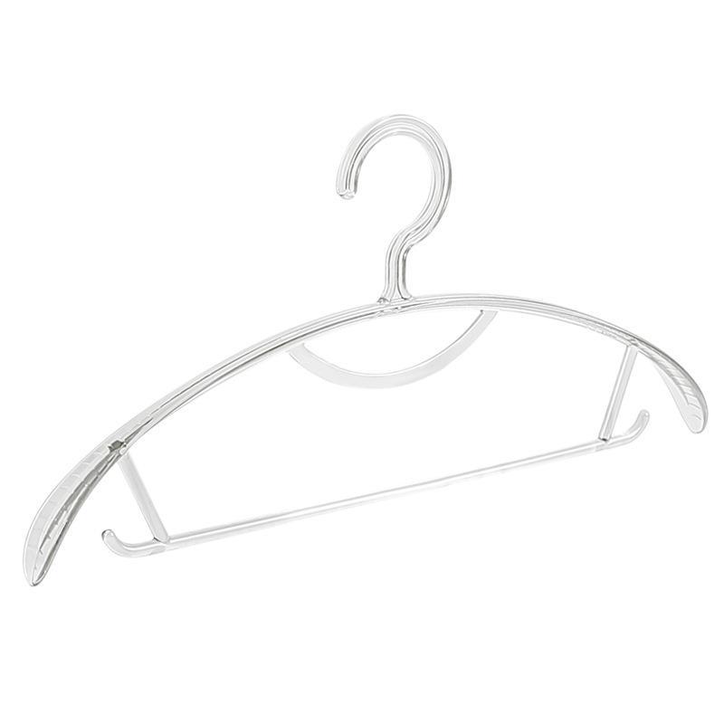 Picture of Transparent Clothes Hanger Anti-aging Can 'T-afford Bag Wide Shoulder Seamless Non-slip Clothes Hanger Cloakroom Coat Scarf Clothes Hanger