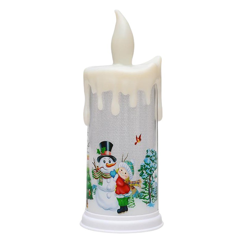 Christmas tears candle electronic simulation candle lamp creative bar ktv mall shop window layout props