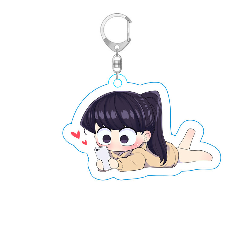 Picture of Ancient students have communication disorders animation surrounding only wild people key chain acrylic key chain hanging