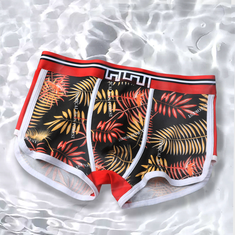 Men's Underwear Men's Boxer Shorts Cotton Underpants Summer Thin Boxer Breathable Short Shorts for Boys and Teenagers