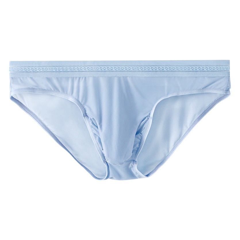 Summer new men's briefs wholesale men's bullet separation breathable pseudo-Niang men's ice silk briefs