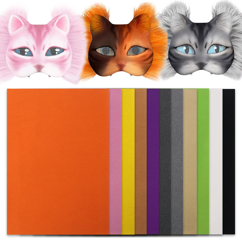 Cross-Border Kidsren's Handmade DIY Accessories Cat Fox Face Made Fur Fabric Felt Board Painted Decoration Christmas Decoration