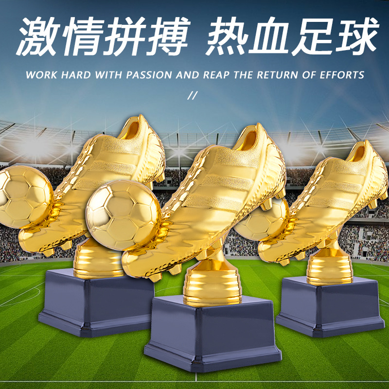 Sailing Football Trophy World Cup Golden Boot Award School Training Football Competition Creative Commemorative Trophy Printable logo