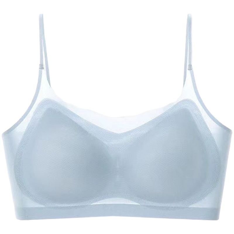 Summer ultra-thin mesh Ice Silk seamless strap beauty back underwear push up anti-sagging breathable bra vest bra
