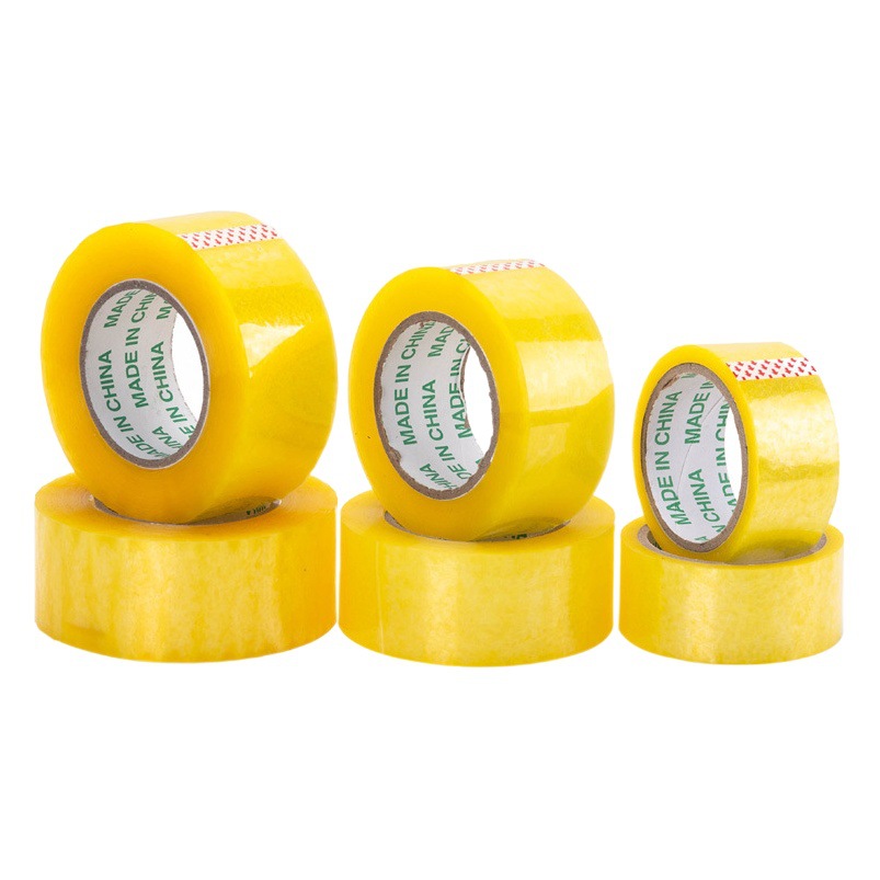 A large number of wide tape wholesale transparent tape large roll whole box sealing tape yellow tape express packing tape packaging