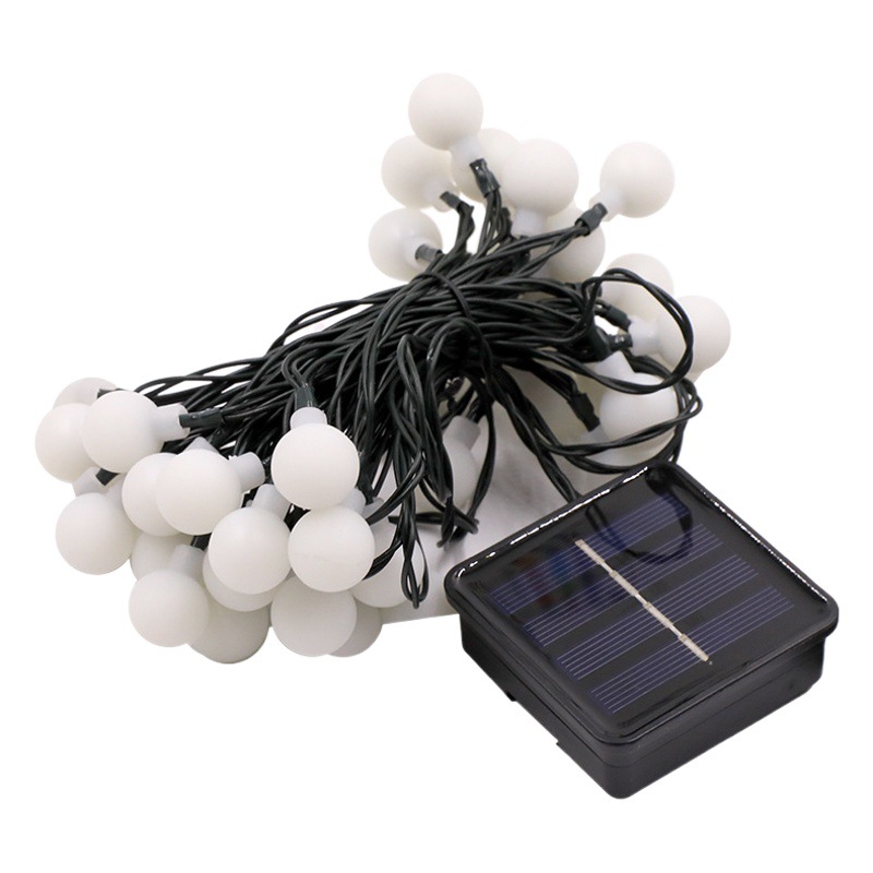 LED solar light string outdoor camping stall canopy ball stars water drop Bubble Ball decorative color light string