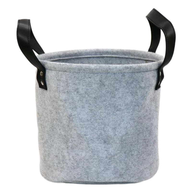Cross-border supply felt storage laundry basket Fashion Home laundry basket felt storage basket portable storage basket