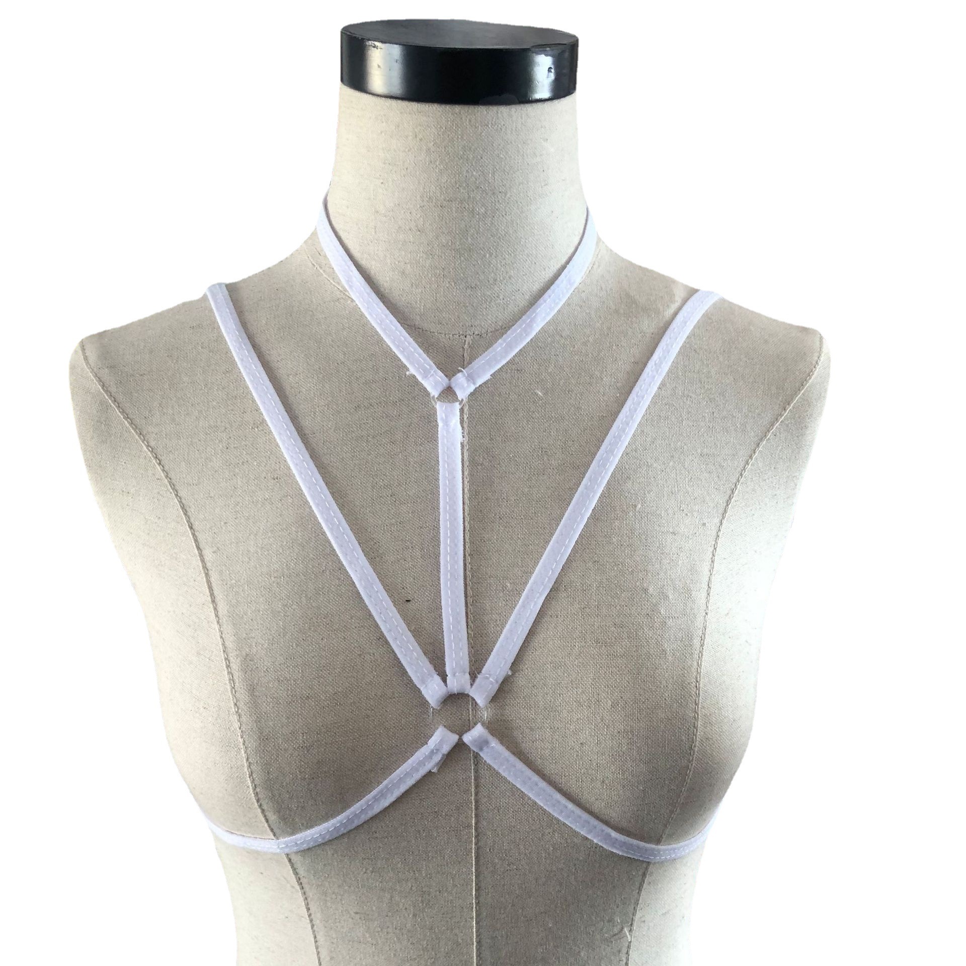 2021 AliExpress eaby fashion sexy strap top solid color elastic band bra women European and American
