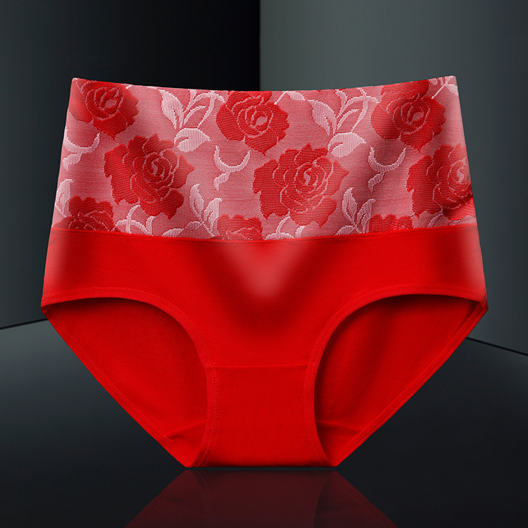 Picture of Morning Beauty Large Version Pure Cotton High Waist Tummy Control Women's Underwear Fat mm Pure Cotton Women's Underwear Factory Direct Sales 629