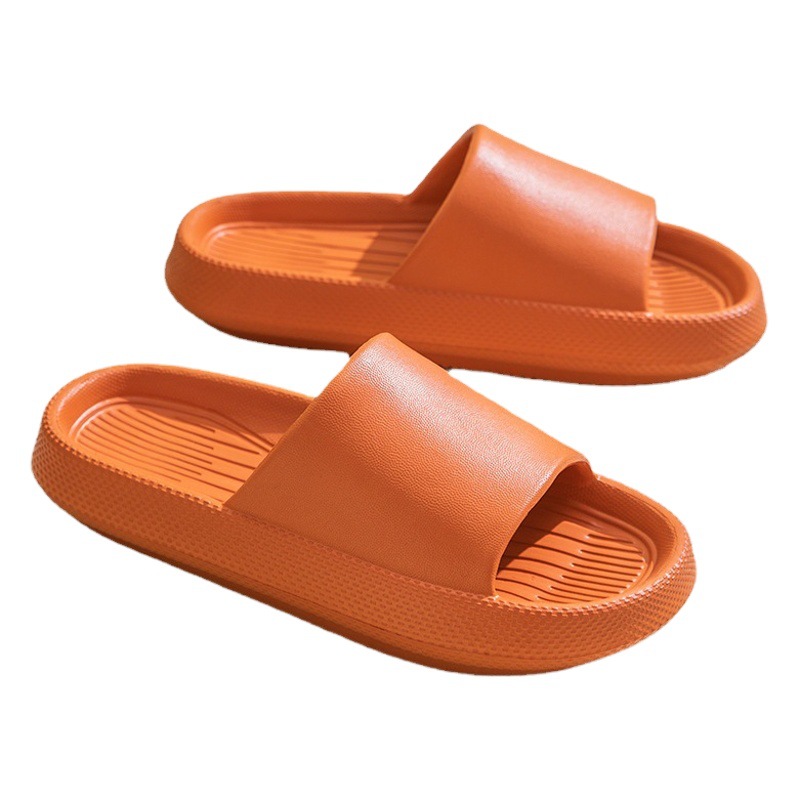 Summer Slippers Women's Home Non-slip Deodorant Indoor Dung Feeling EVA Soft Bottom Fashionable Simple Couple Slippers