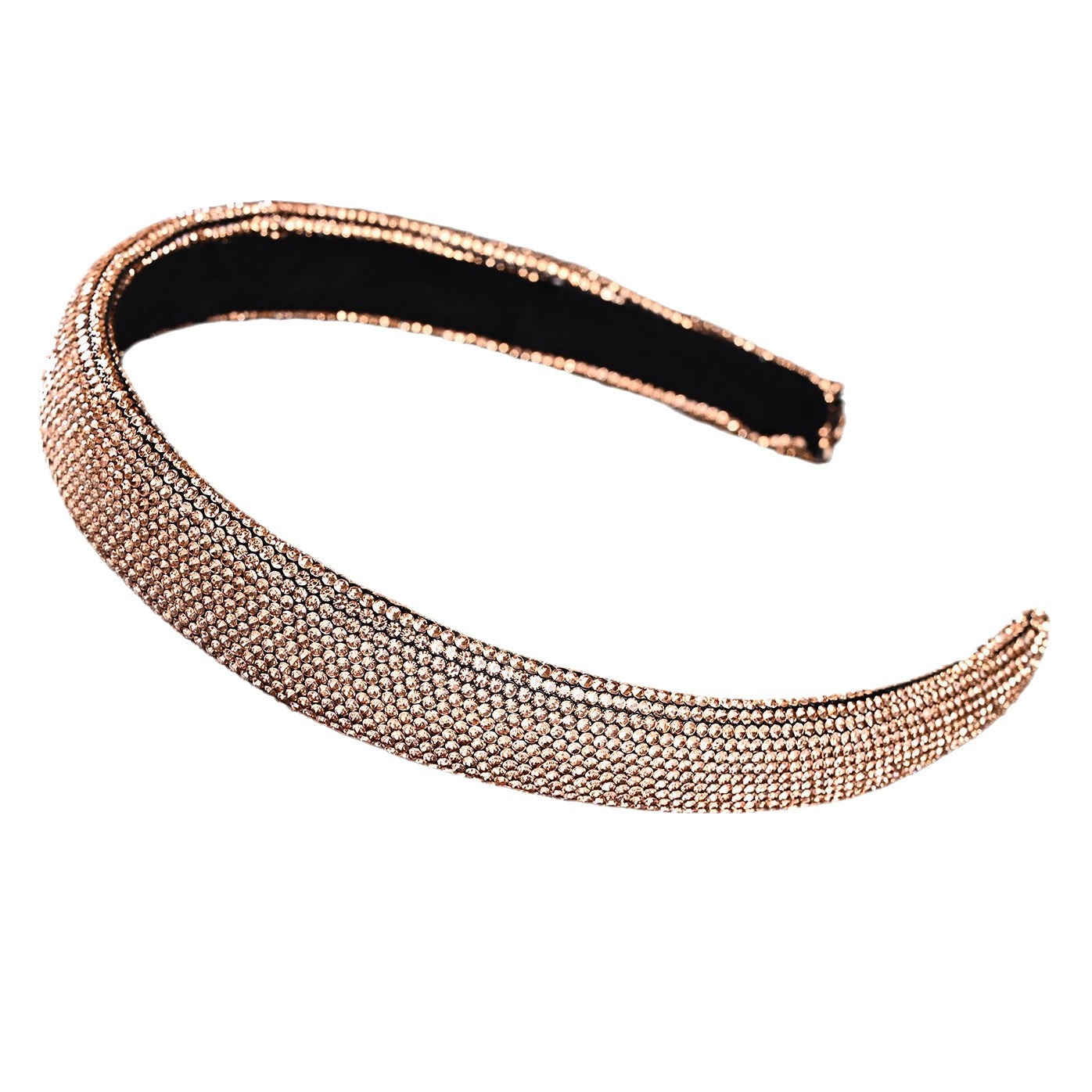 Picture of New cross-border European and American full diamond headband rhinestone sponge with net red trendy hair accessories women's hair band hair accessories