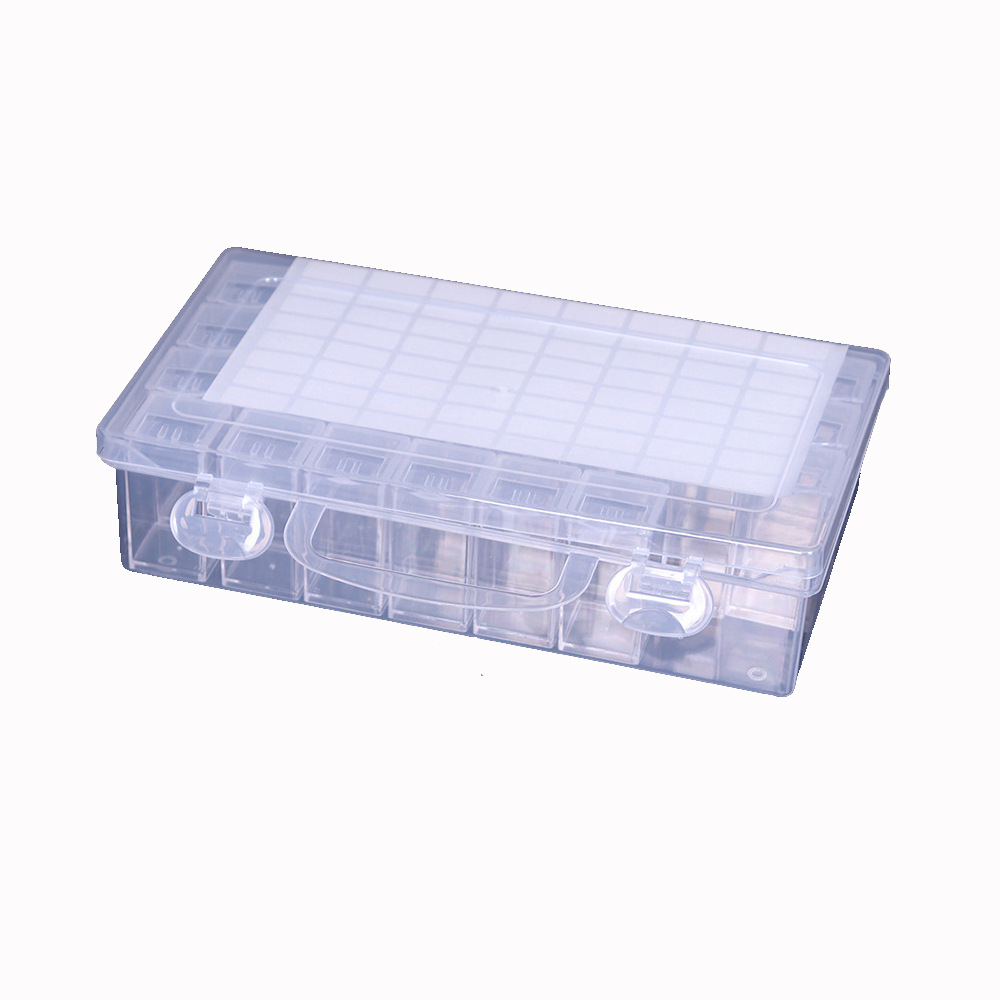 Picture of Factory direct 32 grid 64 grid storage box transparent plastic beads storage box parts nail Nail Box acrylic