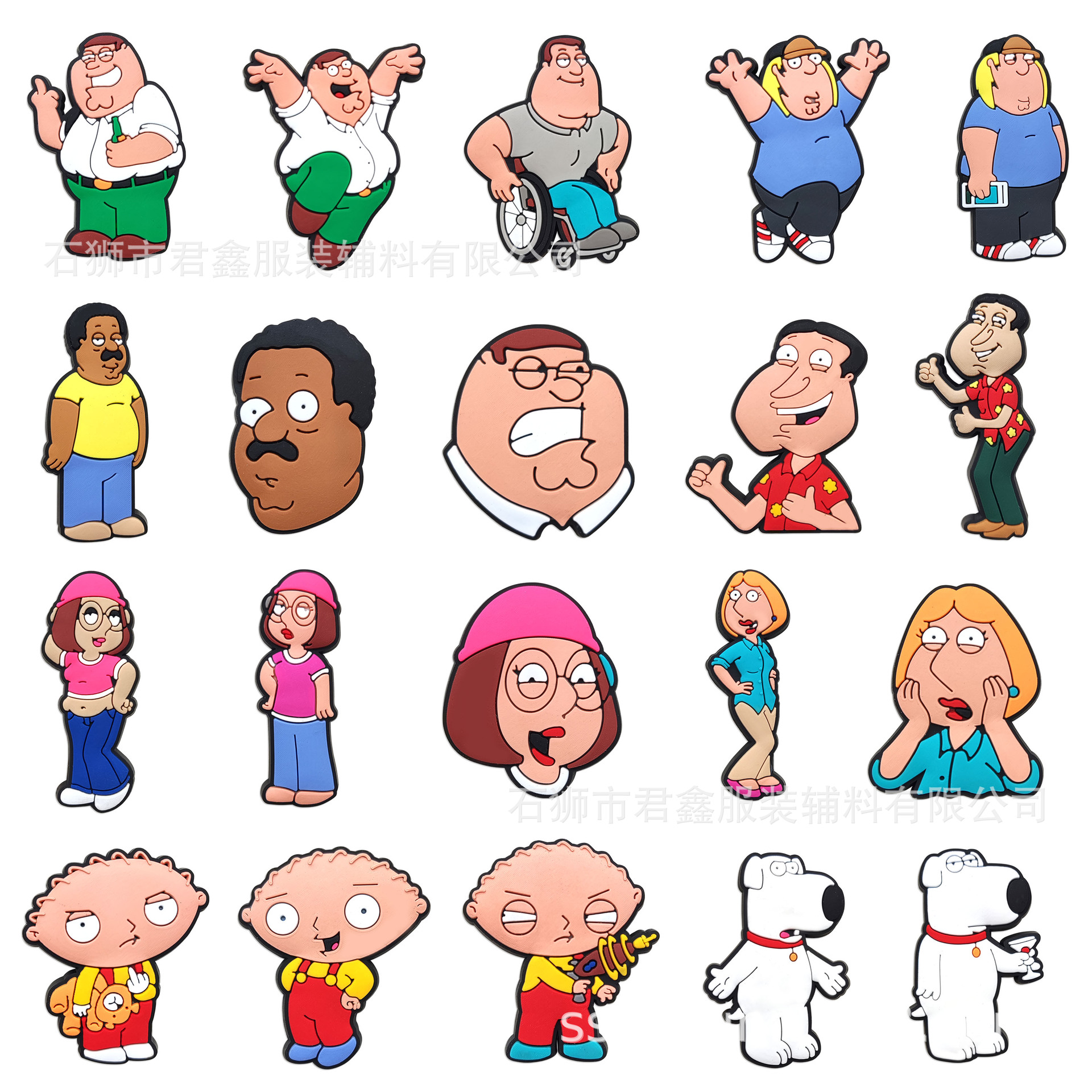 Hole shoes accessories shoe buckle spoof home hole shoes flower pvc accessories hole shoes family guy shoe flower