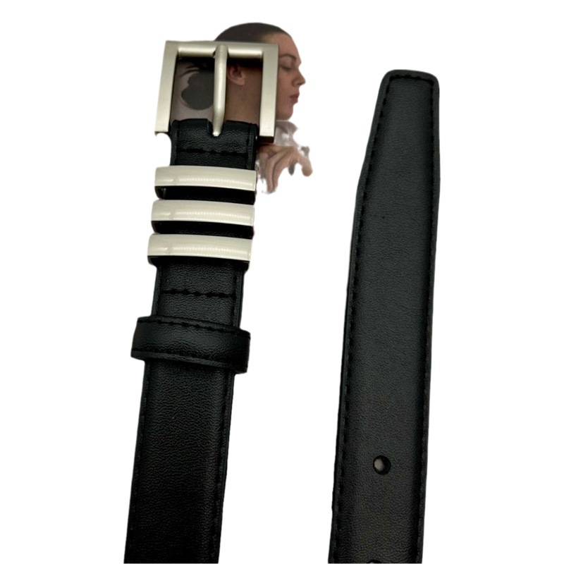 Genuine Leather pin buckle belt Women's simple Korean style belt fashion online red pants belt source manufacturer in stock wholesale