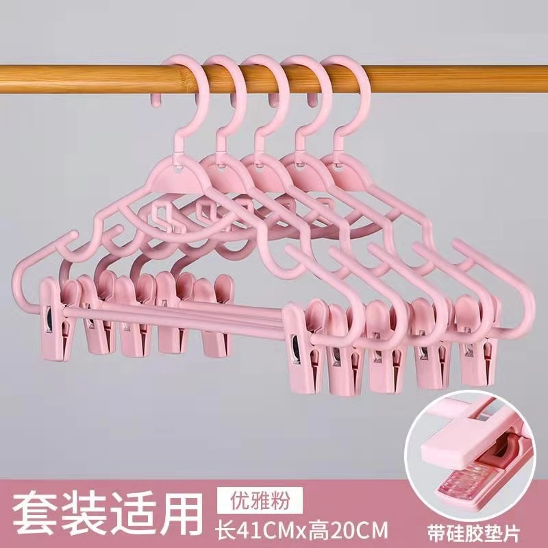 Picture of Household Hanger with Clip Hanfu Clothes Hanging Skirt Hanger Drying Rack JK Clothes Rack