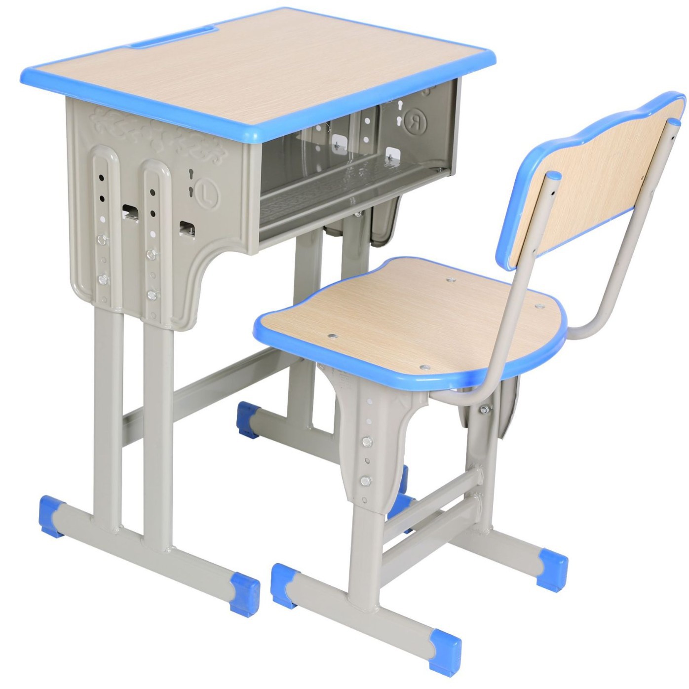 Picture of School Desk and Chair Training Desk Study Desk Children's Desk Single Training Desk Liftable Student Desk and Chair