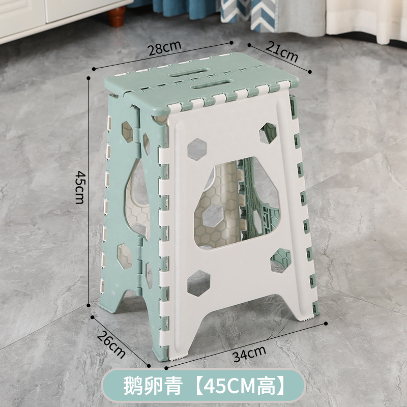 Picture of Thickened Plastic Folding Stool Portable Mini Outdoor Adult Children Chair Bench Portable Train Mazar