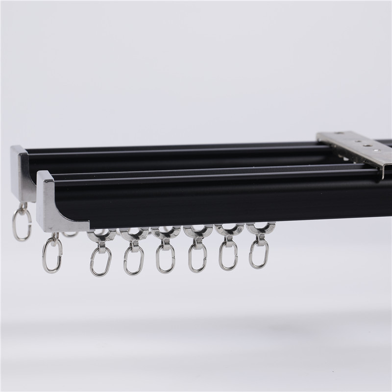 Picture of [Drop Shipping] Aluminum Alloy Silent Curtain Track Double Track Silent Slide Rail Single Track Double Track