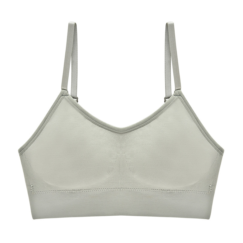 Picture of New seamless inner beauty back push up tube top short sports wireless breathable anti-sagging girl bra