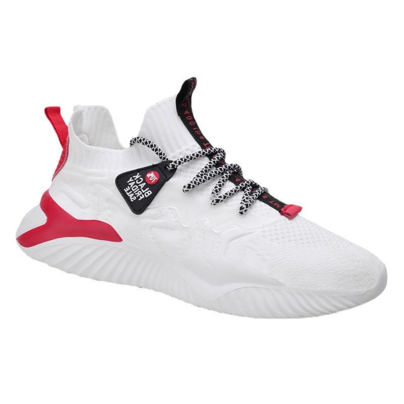 Picture of 2025 Spring and Summer Men's Shoes Korean Style Fashion Casual Shoes Low-Top Easiest for Match Slip-On Fly Knitted Breathable Men's Sports Shoes
