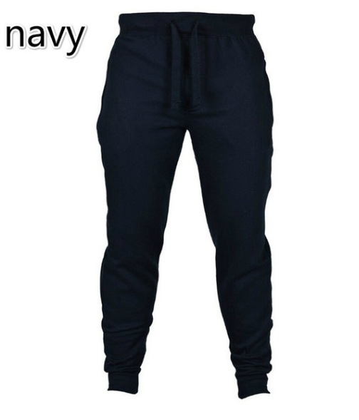 Picture of Men's casual solid color all-matching sweatpants spring and autumn sports breathable harem pants fashionable all-matching ankle-tied pants