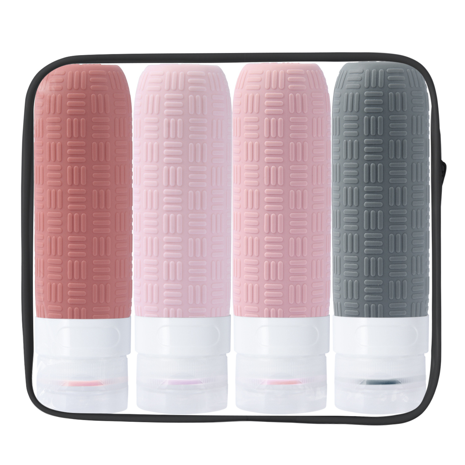 Cross-border 2024 Silicone Bottling Travel suit Silicone Bottle Cosmetic Storage Bottle Wash suit in stock